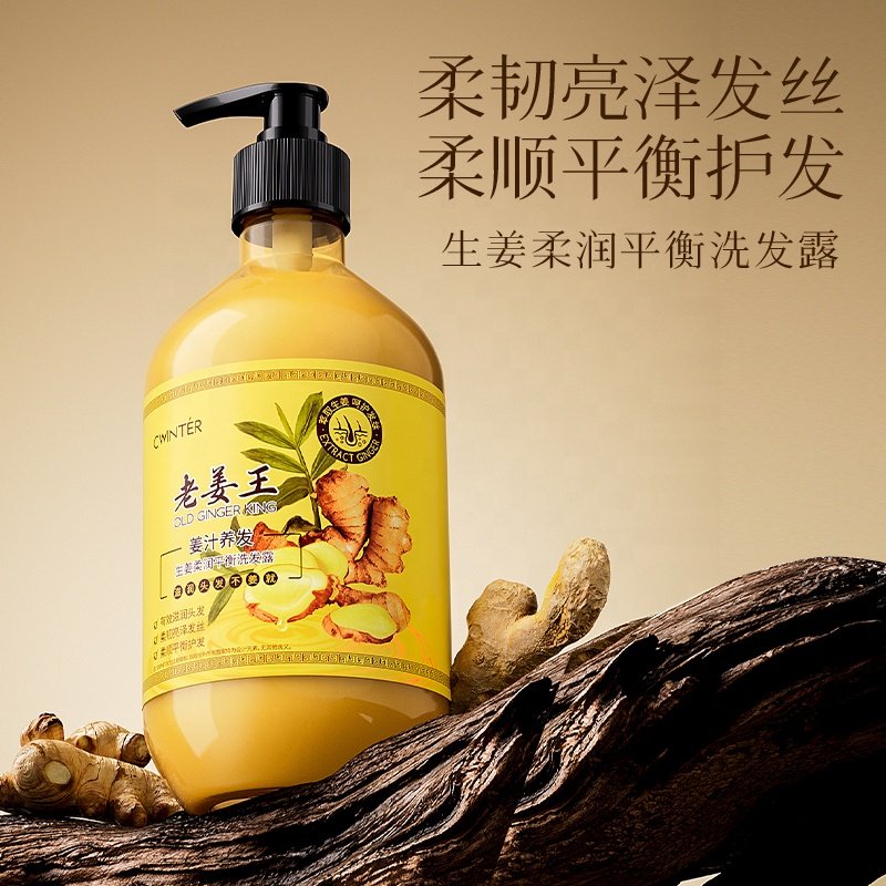 ZHIDUO Ginger Smoothing and Balancing Shampoo 500ml ginger shampoo