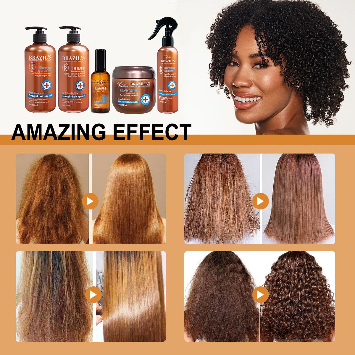 Private Label Gentle Daily Hair Care Set Natural Collagen Protein Rich Nourishing Shampoo and Conditioner for Dry Hair