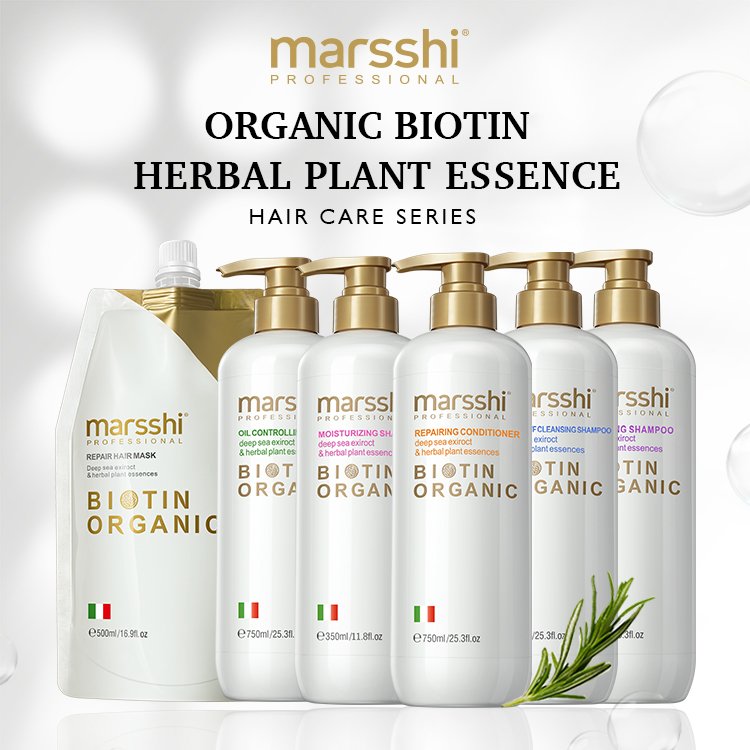 Bio Hair Care Set Private Label Thickening Hair Growth Anti Loss Natural Organic Biotin Hair Shampoo and Conditioner