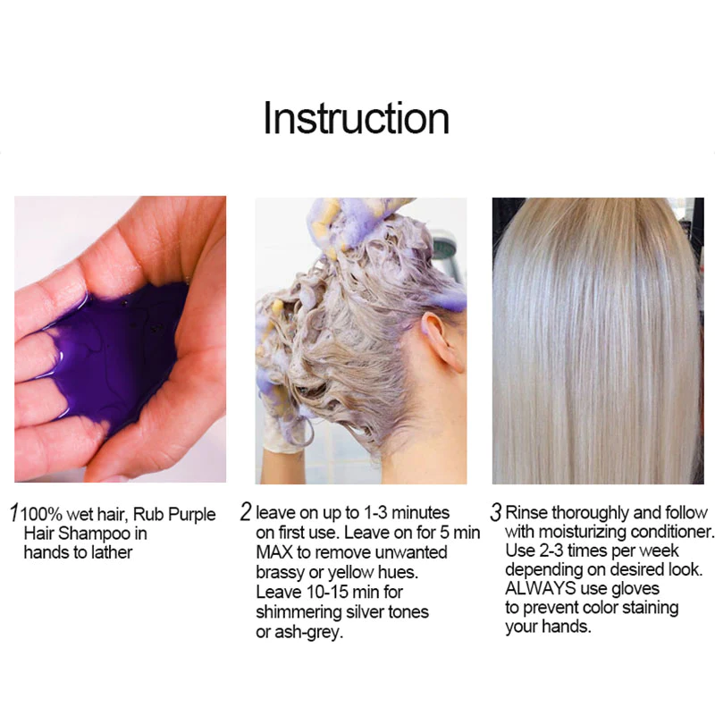 Arganmidas Professional Hair Dye Care Grey Toner No Yellow Any More Anti Brassy Purple Silver Shampoo For Blonde Hair
