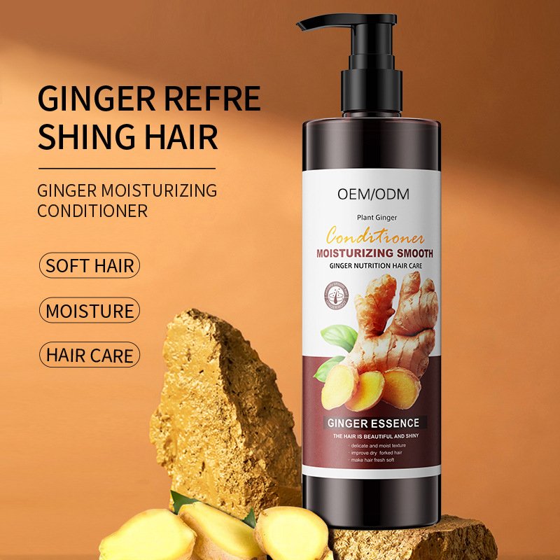 Private Label Gentle Makeup Remover Oil Control Hair Growth Pure Ginger Shampoo for Men and Women Hair Loss Treatment