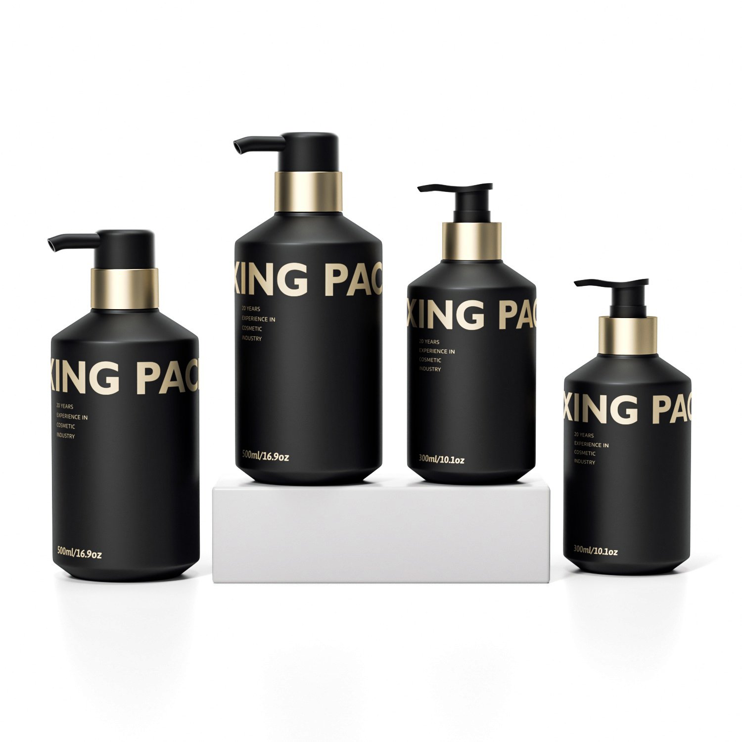 Morandi Oblique Shoulder Frosted Plastic shampoo And Conditioner Bottles 300ml 500ml Luxury Wholesale