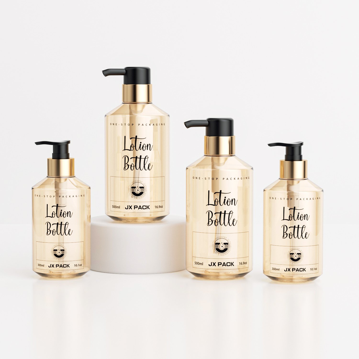 Morandi Oblique Shoulder Frosted Plastic shampoo And Conditioner Bottles 300ml 500ml Luxury Wholesale