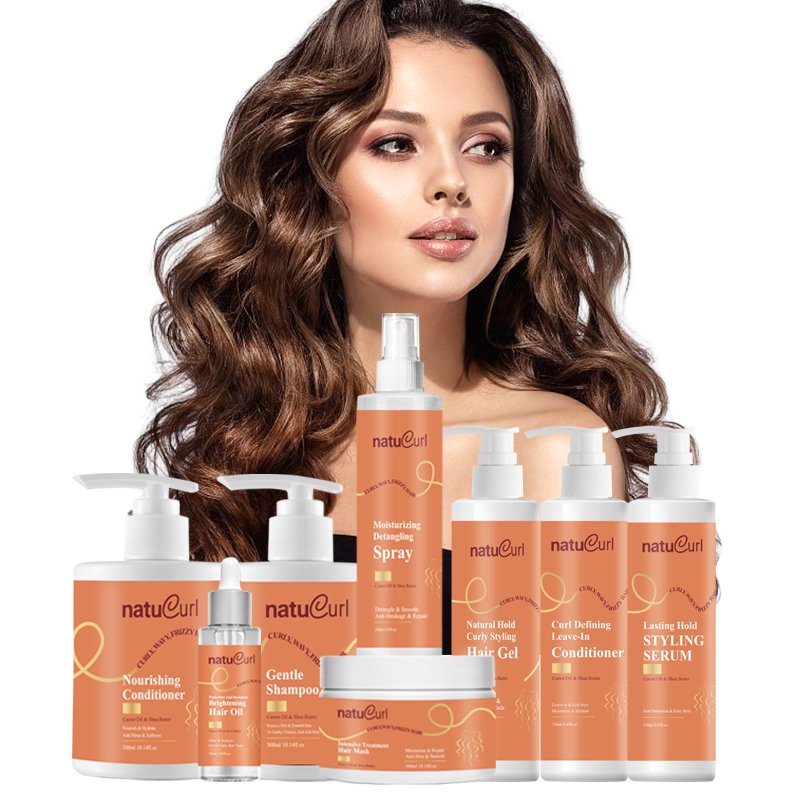 Customized Kid Curls Hair Care Shampoo Vegan Black Women Hair Growth Organic Curly Shampoo And Conditioner Set For 4C Hair