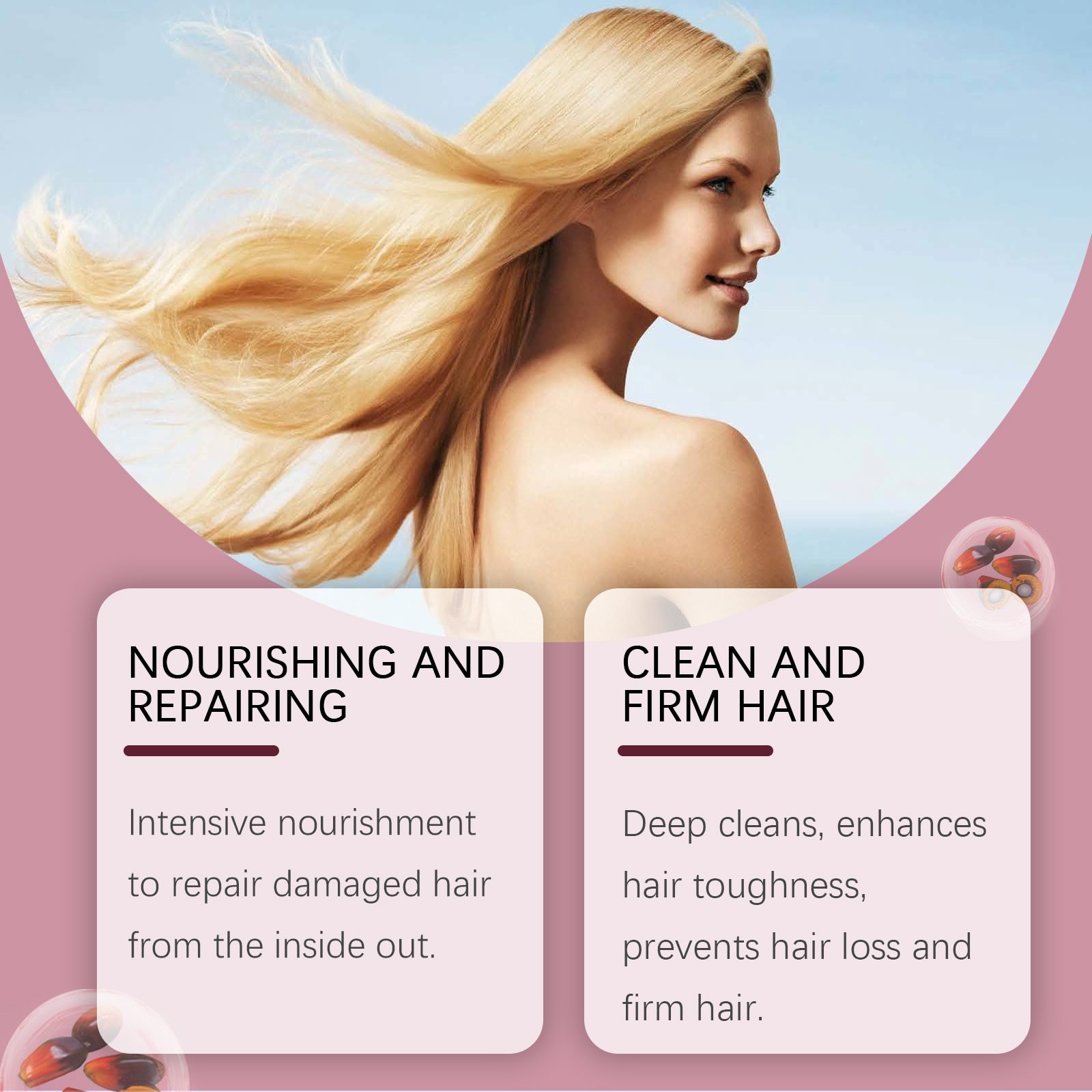 Wholesale Batana Oil Shampoo Moisturizing Repair Moisturizing dry hair Smooth glossy oil control shampoo