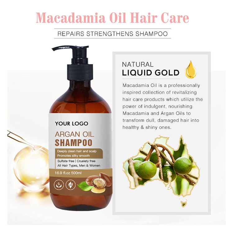 Chaoba Low Moq Sulfate-free Gentle Cleansing African Hair Care Products Argan Oil Shampoo and Conditioner