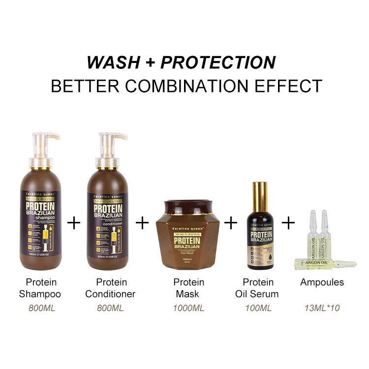 The Manufacturer Directly Provides Soft & Smooth Moisturizing Hair Anti-hair Loss Fragrance Protein Shampoo And Conditioner Set