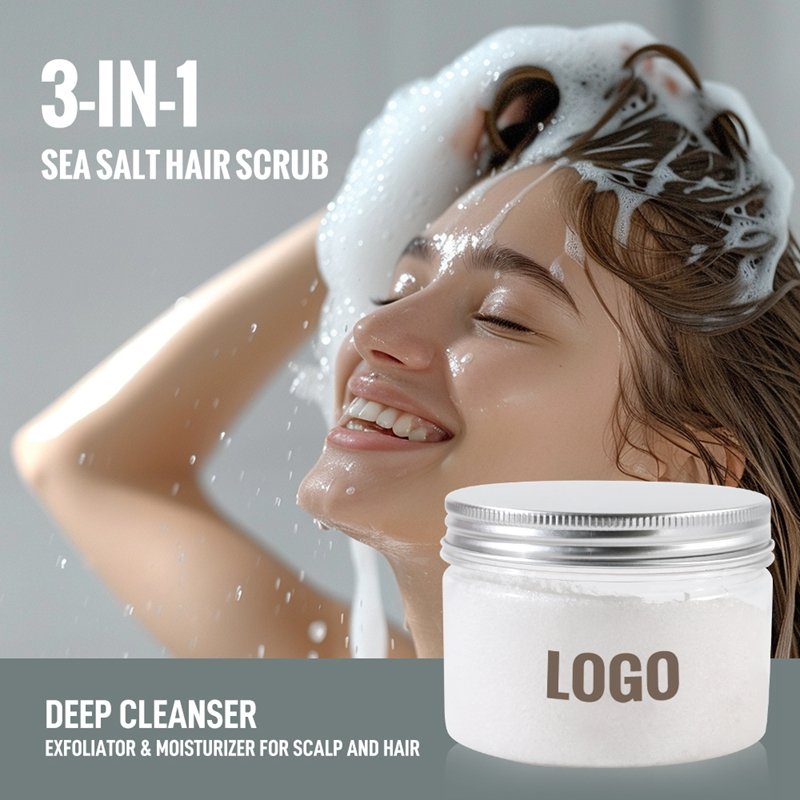 Hair Scalp Scrub for Purifying Anti-Dandruff Rosemary Mint Water Natural Exfoliator Peppermint Scalp Scrub