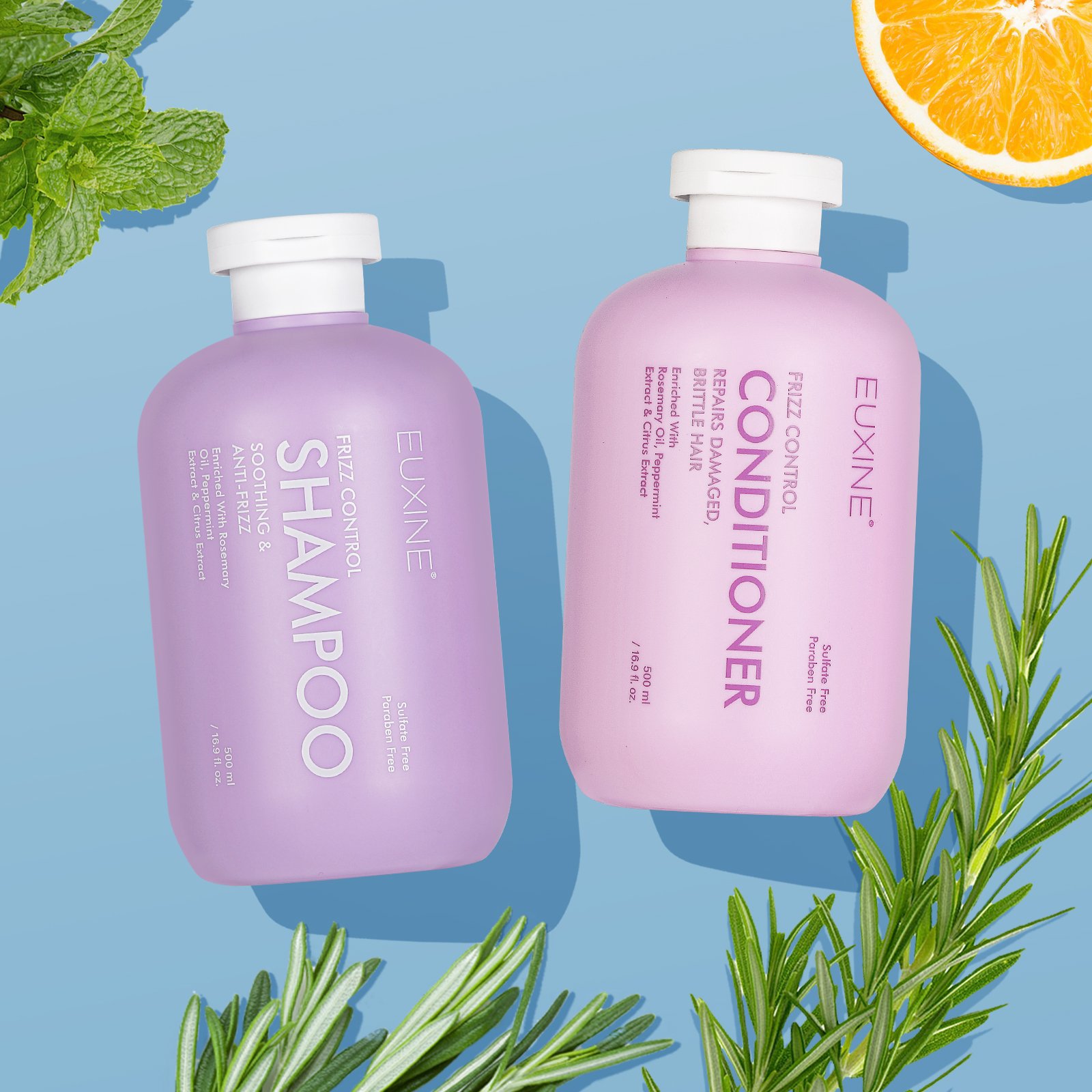 OEM Custom Logo Sulfate-Free Stimulates Hair Growth Natural Rosemary Oil Hair Shampoo And Conditioner
