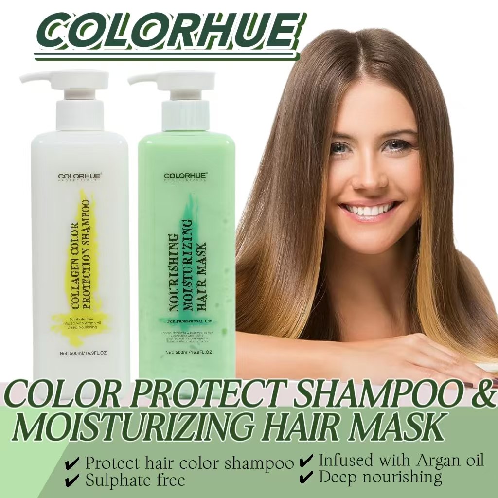 Professional hair mask argan oil moisturizing lingering fragrance collagen color protect hair organic shampoo