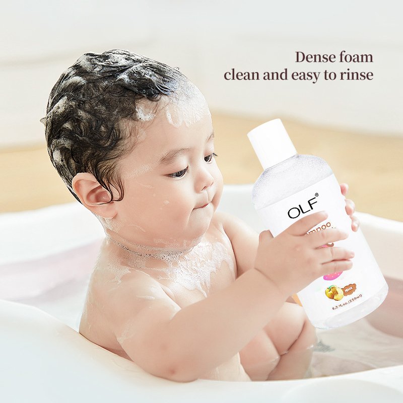 Custom Logo 2 In 1 Moisturizing Baby Wash Natural Curly Hair Shampoo And Conditioner Wholesale Organic Kids Hair Care Sets