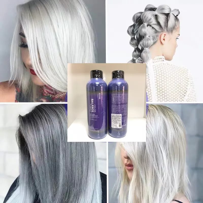 Private Label no yellow purple shampoo and conditioner for blonde hair
