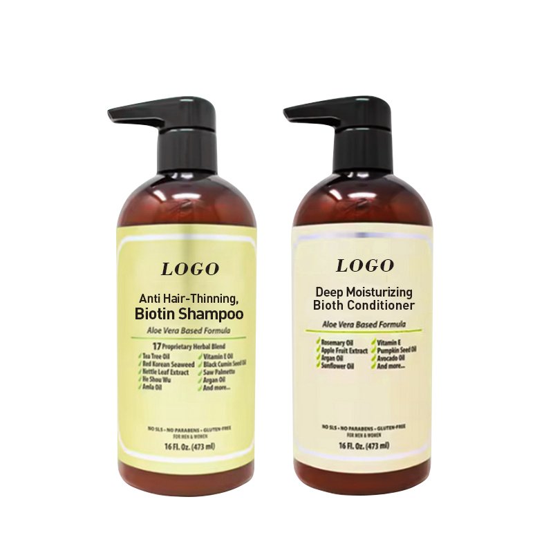 Anti Hair-Thinning deep moisturizing biotin shampoo custom natural hair growth shampoo and conditioner private label