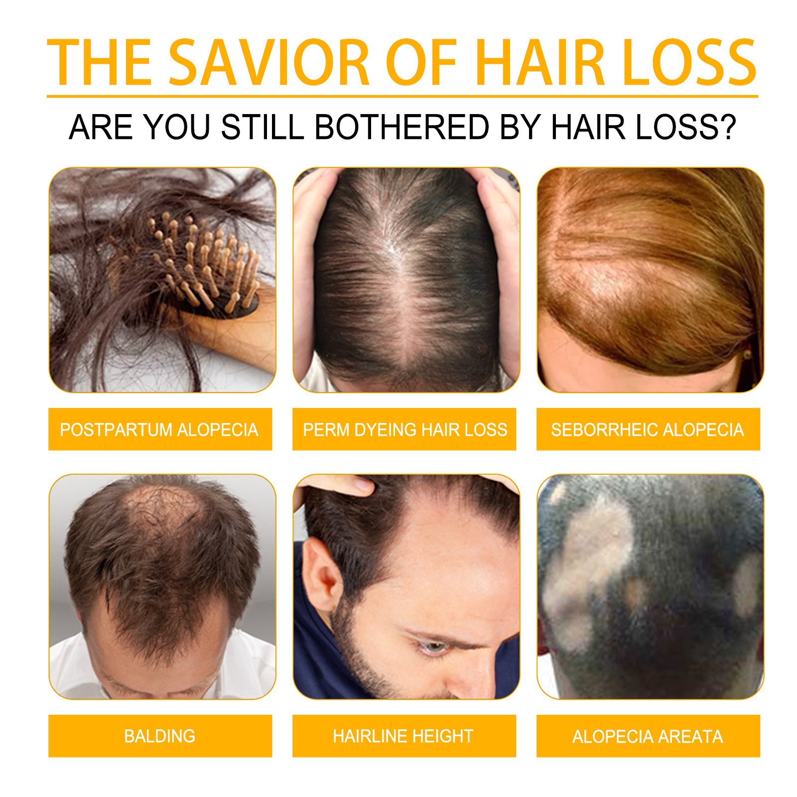 EELHOE Anti Hair Loss Treatment Serum Ginger Oil Serum Hair Regrowth Care Biotin Hair Growth Serum Oil For Men And Women