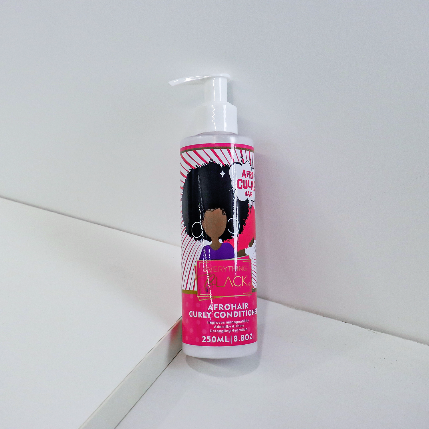 Everythingblack Private Label Shampoo And Conditioner Set Sulfate Free Natural Kinky Coily 4C Hair Treatment And Smooth