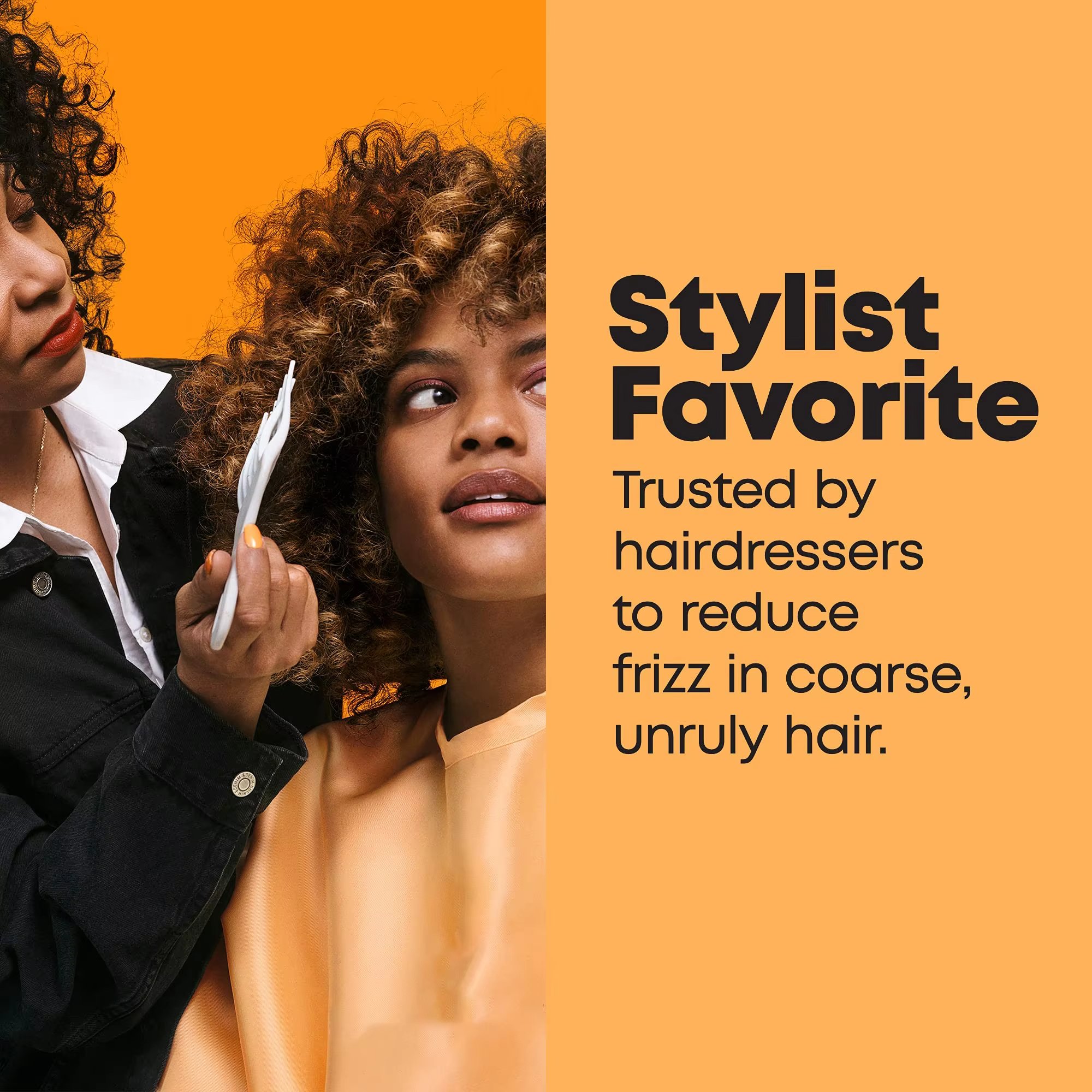 Hair Care Set for Black Women Sulfate-free Smoothing Refreshing & Orange Shea Butter Vegan Shampoo and Conditioner Private Label
