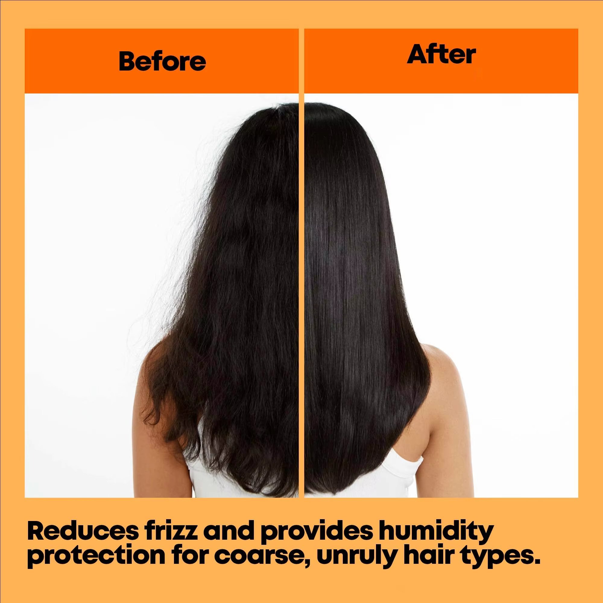 Hair Care Set for Black Women Sulfate-free Smoothing Refreshing & Orange Shea Butter Vegan Shampoo and Conditioner Private Label