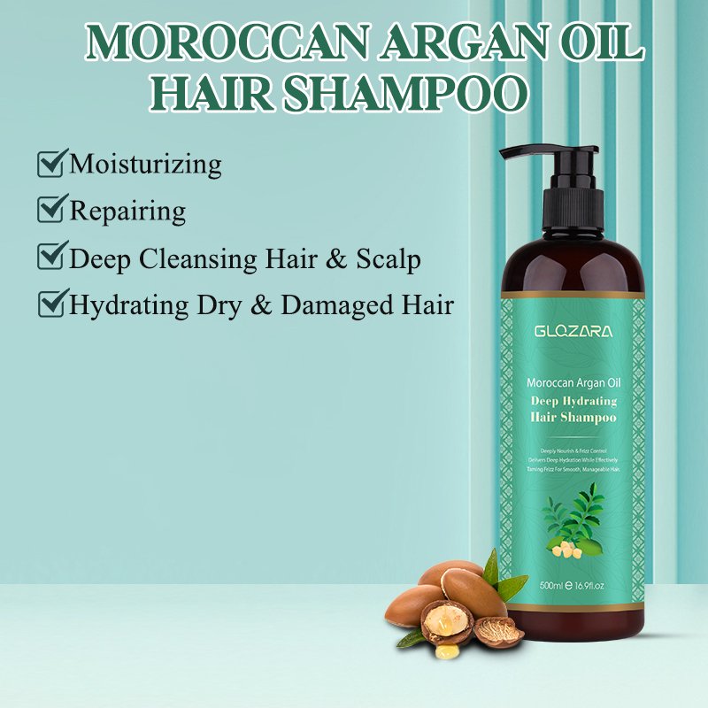 Private Label Hair Care Argan Oil Shampoo And Conditioner Set Anti Frizz Organic Anti Dandruff Hair Shampoo For Damaged Hair