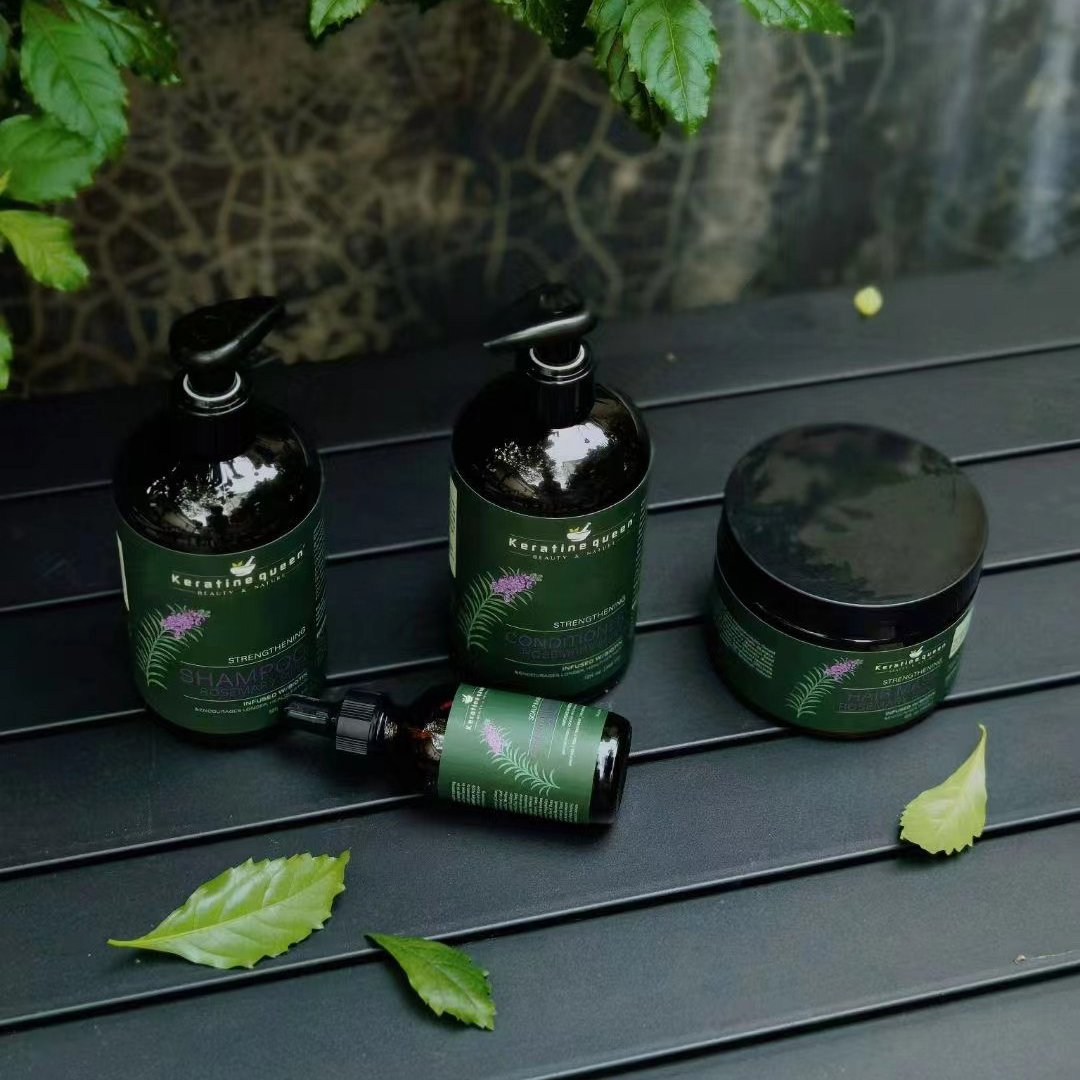 Private Label Natural Organics Rosemary Mint strengthening shampoo Deep Repairing rosemary oil shampoo and conditioner Set