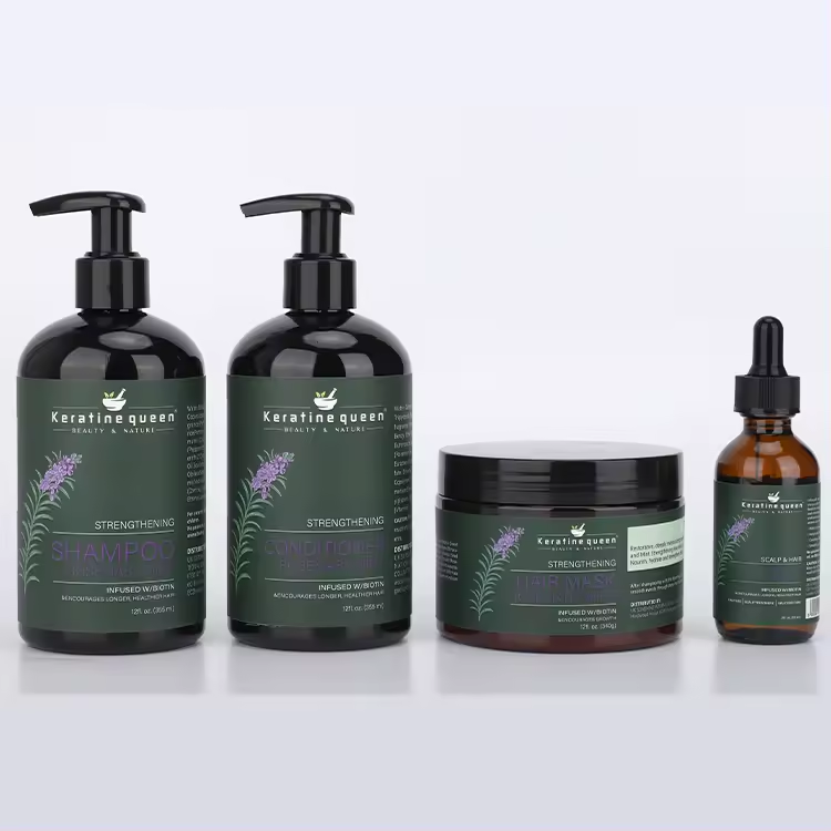 Private Label Natural Organics Rosemary Mint strengthening shampoo Deep Repairing rosemary oil shampoo and conditioner Set