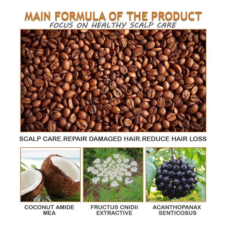 OEM Private Label Sulfate Free Keratin Caffeine Anti Dandruff Hair Nourishing Hair Shampoo and Conditioner for hair growth
