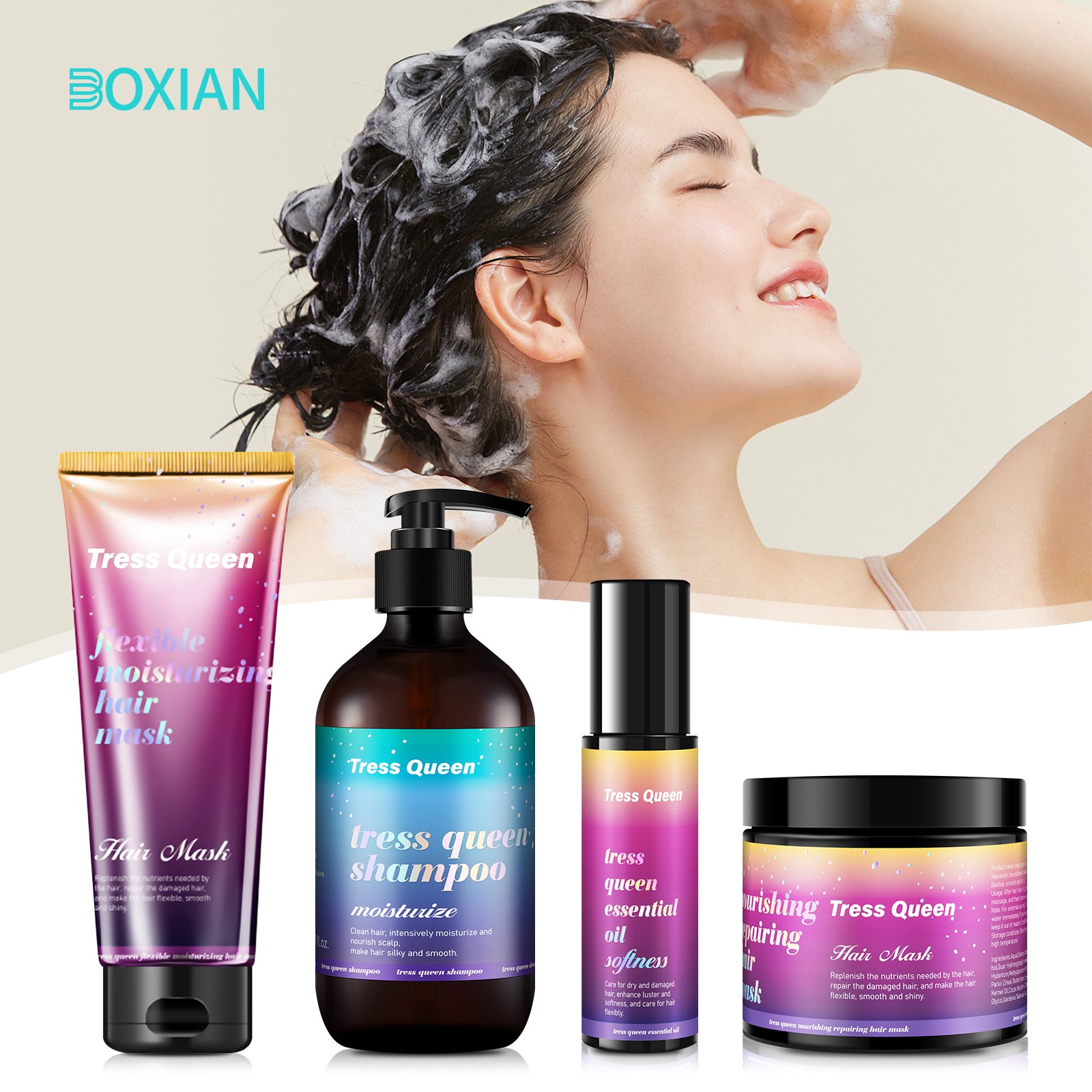 Professional Treatment care herbal anti-hair loss long hair shampoo keratin moisture hair shampoo