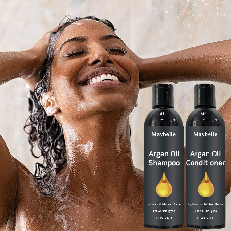 Wholesale Natural Organic Anti Hair Loss Hair Growth Biotin Shampoo and Conditioner For Black Hair Private Label