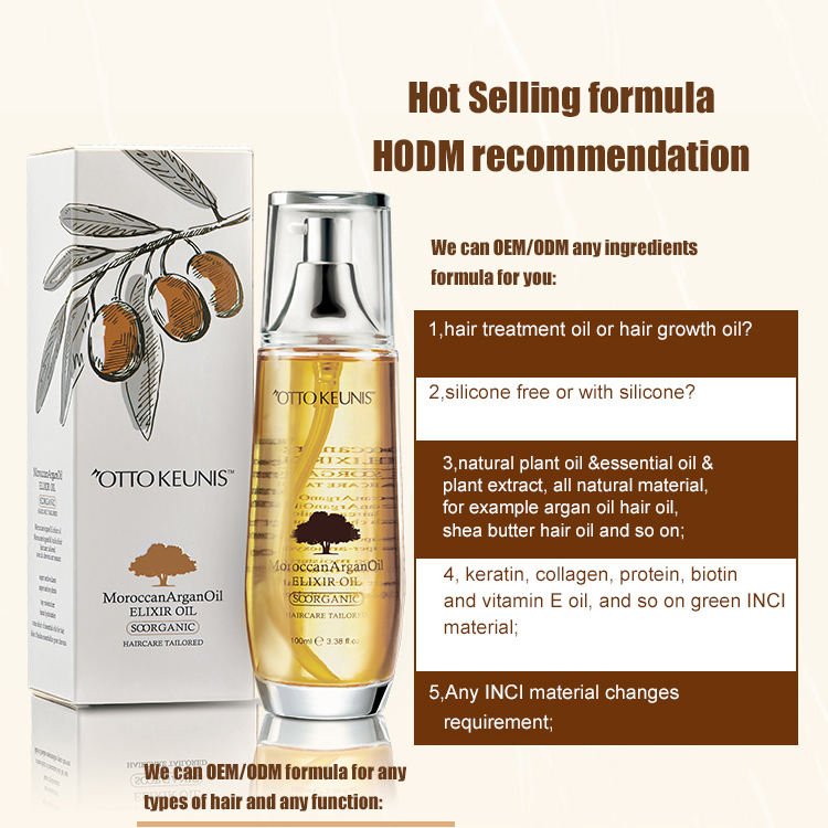 Wig Oil Best Quality Herbal Cruelty-free Jojoba Almond Castor Argan Wholesale Moroccan Hair Oil