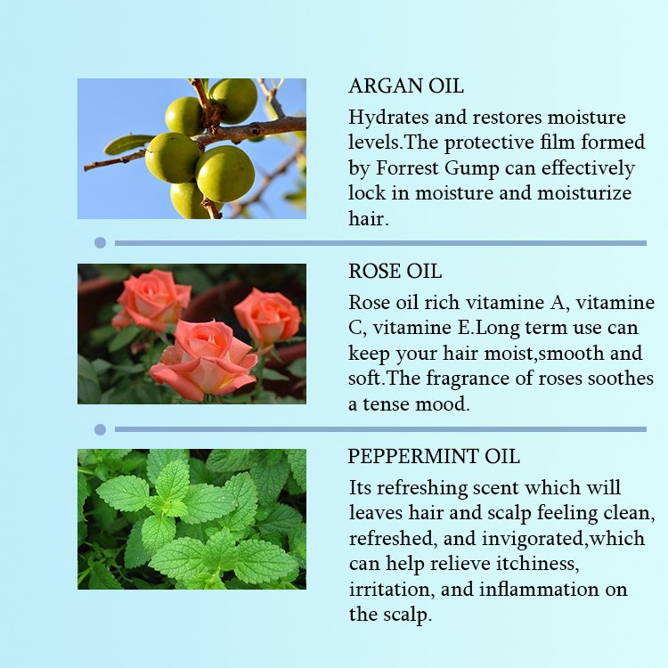Wholesale rose extract sulphate free women hair moisturizing shampoo