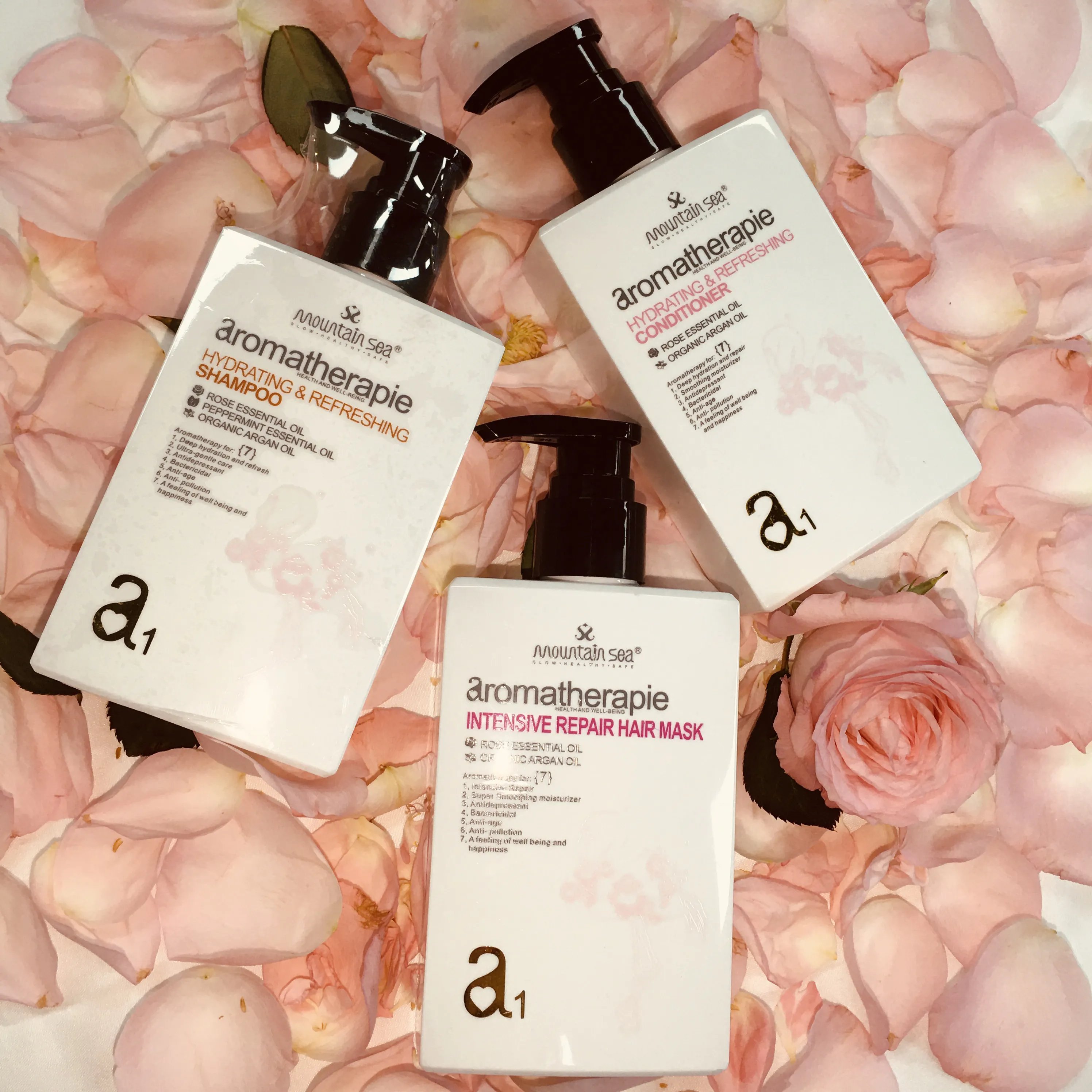 Wholesale rose extract sulphate free women hair moisturizing shampoo