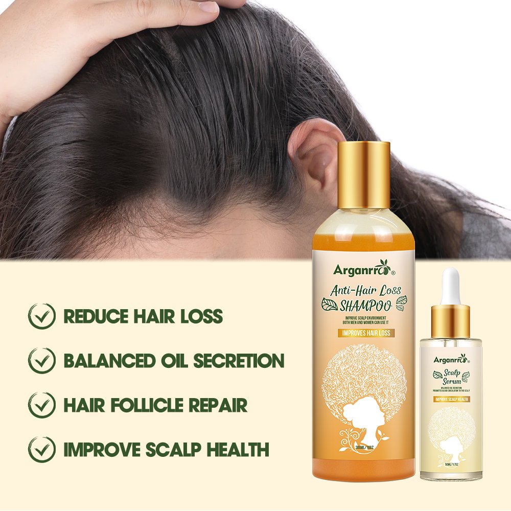 Thickening Moisturizing Hydrating Volumizer Hair Growth Shampoo and Serum Hair Care for Thinning and Hair Loss