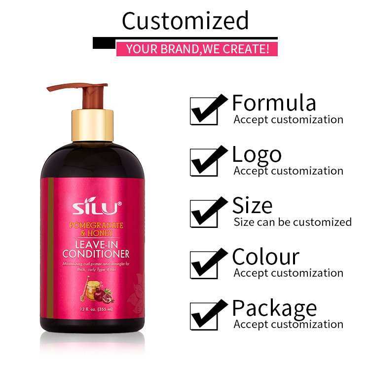 Wholesale Pomegranate & Honey Moisturizing and Detangling Repairing Hair Care shampoo and conditioner for Customized product