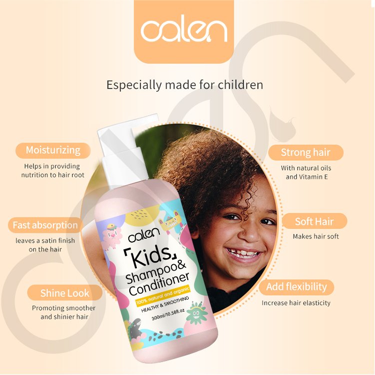 Oalen Wholesale Baby Hair Care 100% Natural Gentle for Cleaning Curls Kid Shampoo and Conditioner