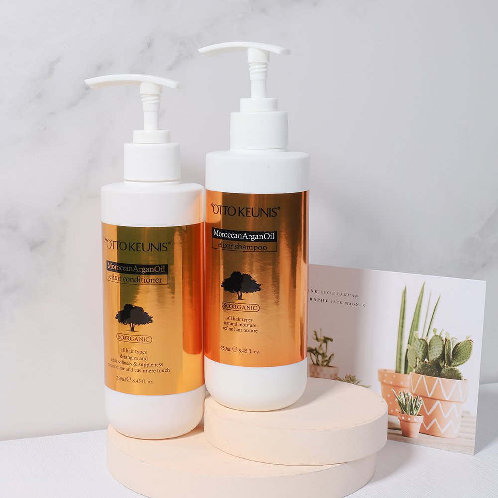 organic argan oil repair shampoo OEM/ODM logo Nourishing scalp moisturizing hair care shampooing