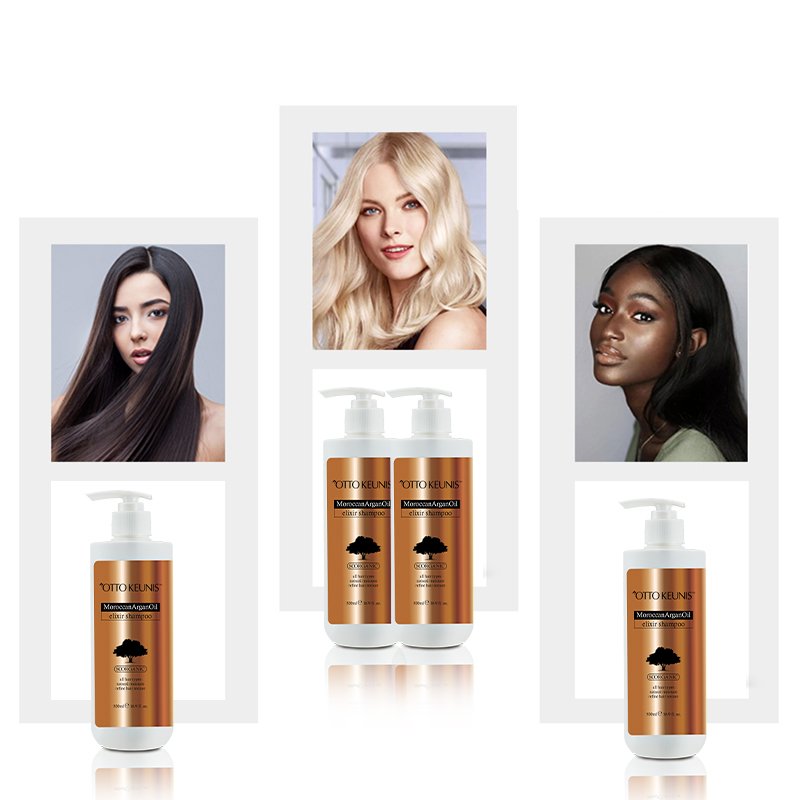 organic argan oil repair shampoo OEM/ODM logo Nourishing scalp moisturizing hair care shampooing