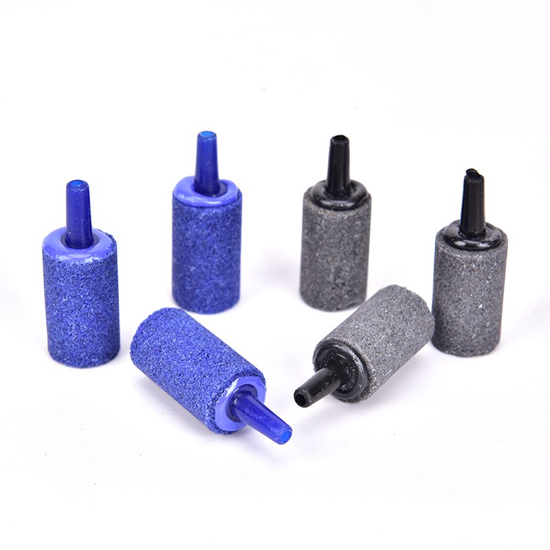 2/5/10pcs Aquarium Cylinder Shape Air Stone Mineral Bubbles Release Fish Tank Punp Airstone Aeration Aerator Accessories