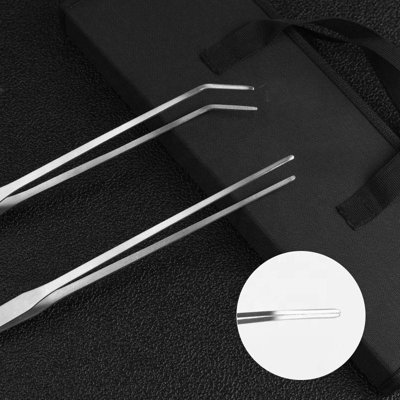Aquarium Aquascape Tools Kit 4 In 1 Anti-rust Aquatic Plant Aquascaping Tool Stainless Steel Tweezers Scissors Spatula