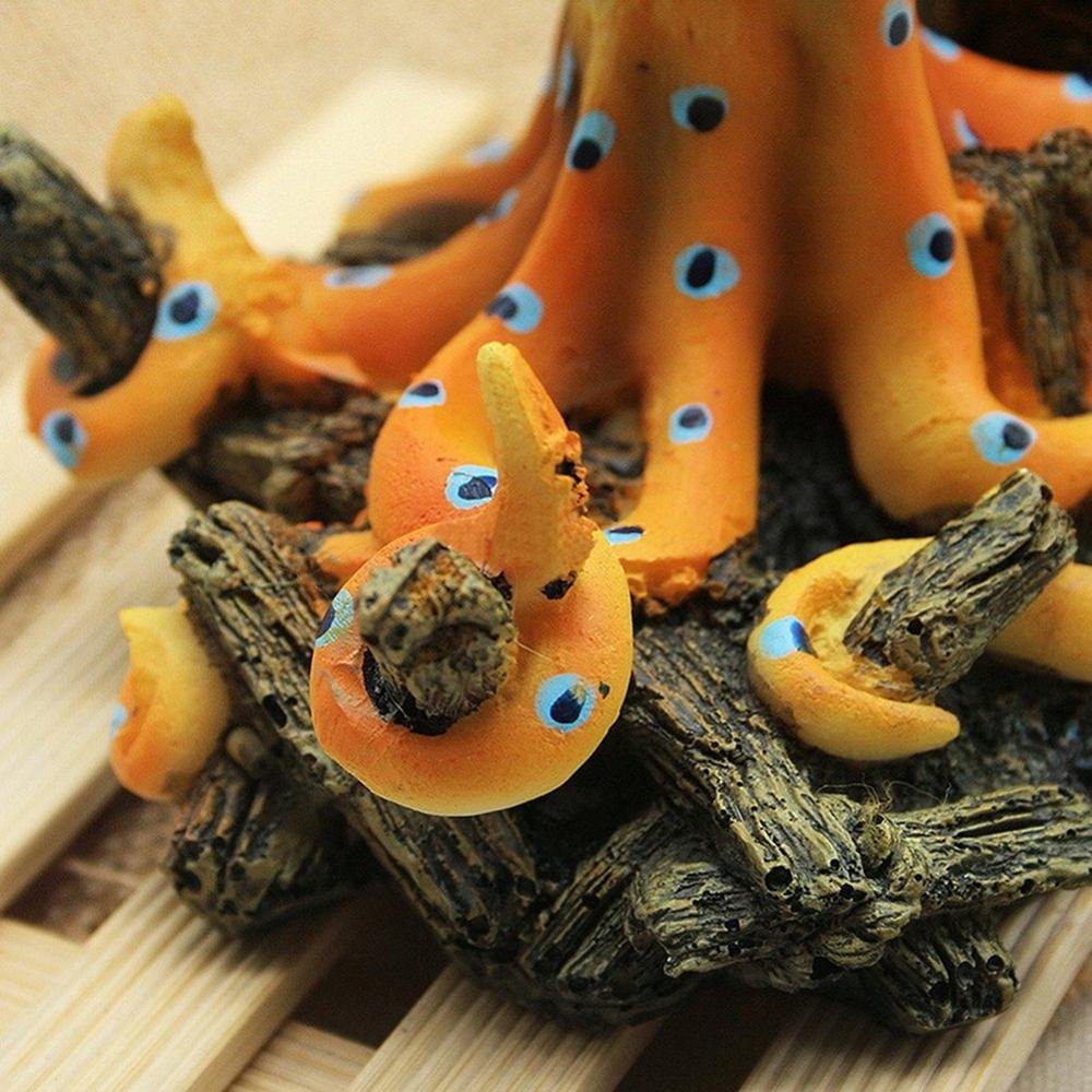 Aquarium Fish Tank Emulational Octopus Design Ornament Landscape Water Decor