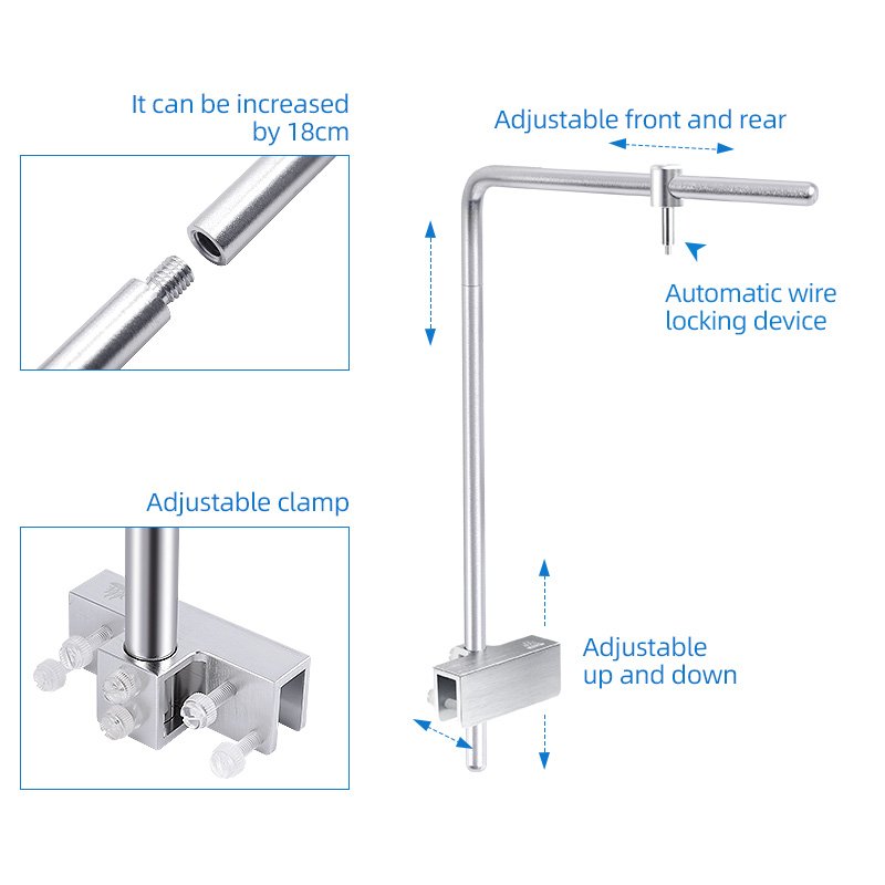UniversalAluminium Alloy Aquarium Light Stand Multifunctional support Aquarium Light Stand Bracket