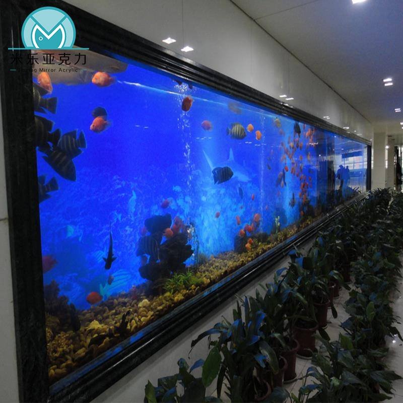 OEM/ODM China factory sell transparent fish tank restaurant outdoor acrylic aquarium