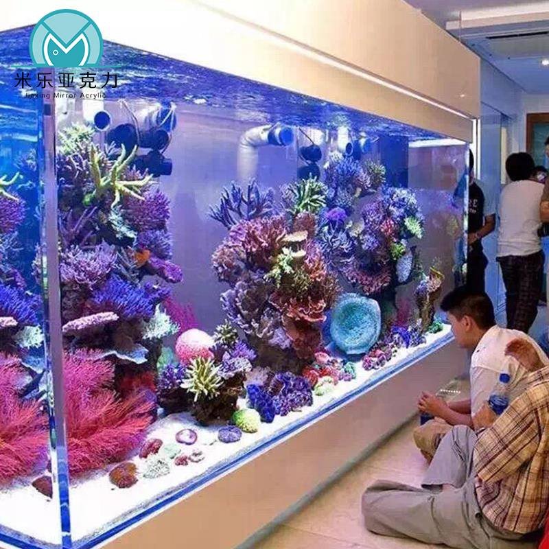 OEM/ODM China factory sell transparent fish tank restaurant outdoor acrylic aquarium