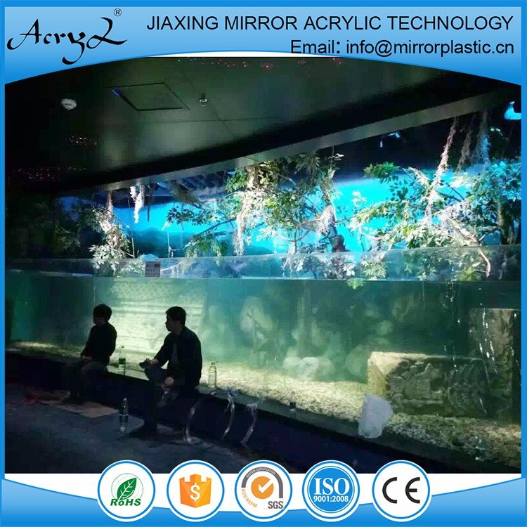 OEM/ODM China factory sell transparent fish tank restaurant outdoor acrylic aquarium