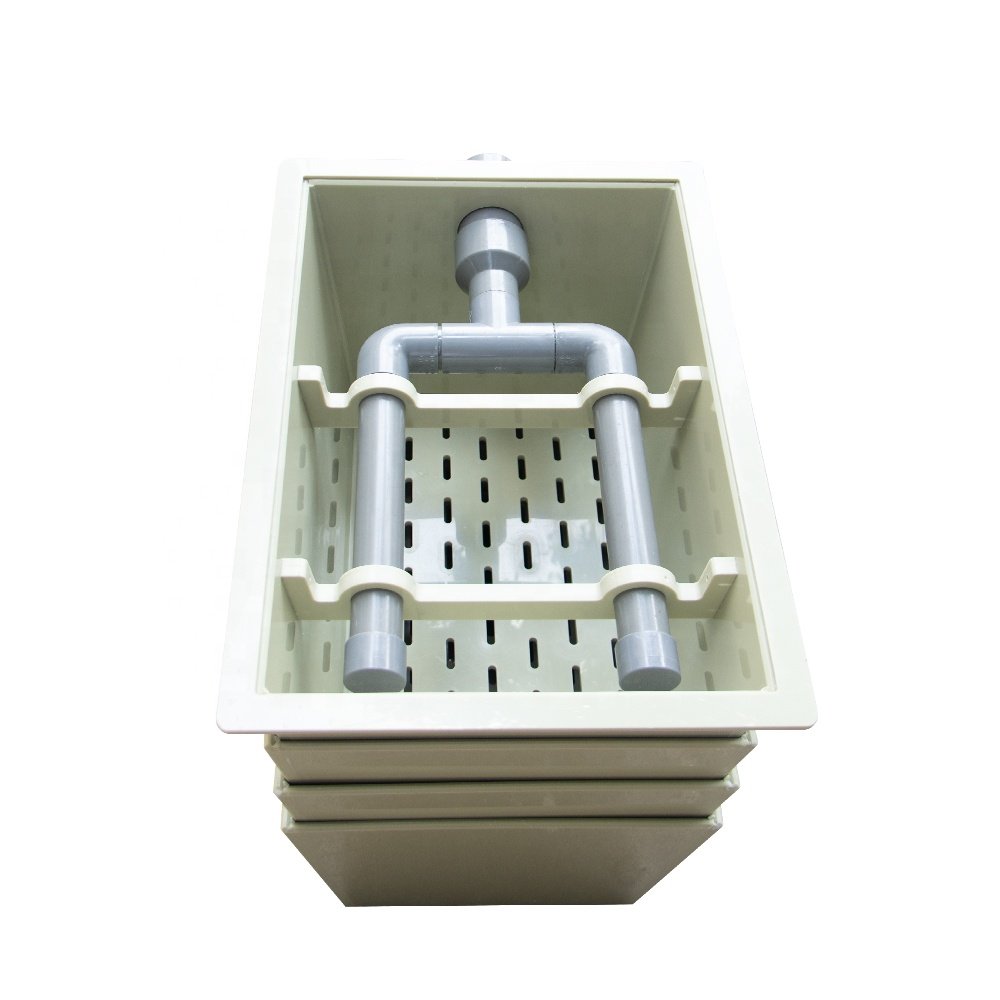 QihangRAS factory price koi fish pond filter 10m³/h aquarium filterkoi pond bakki shower trickle filter