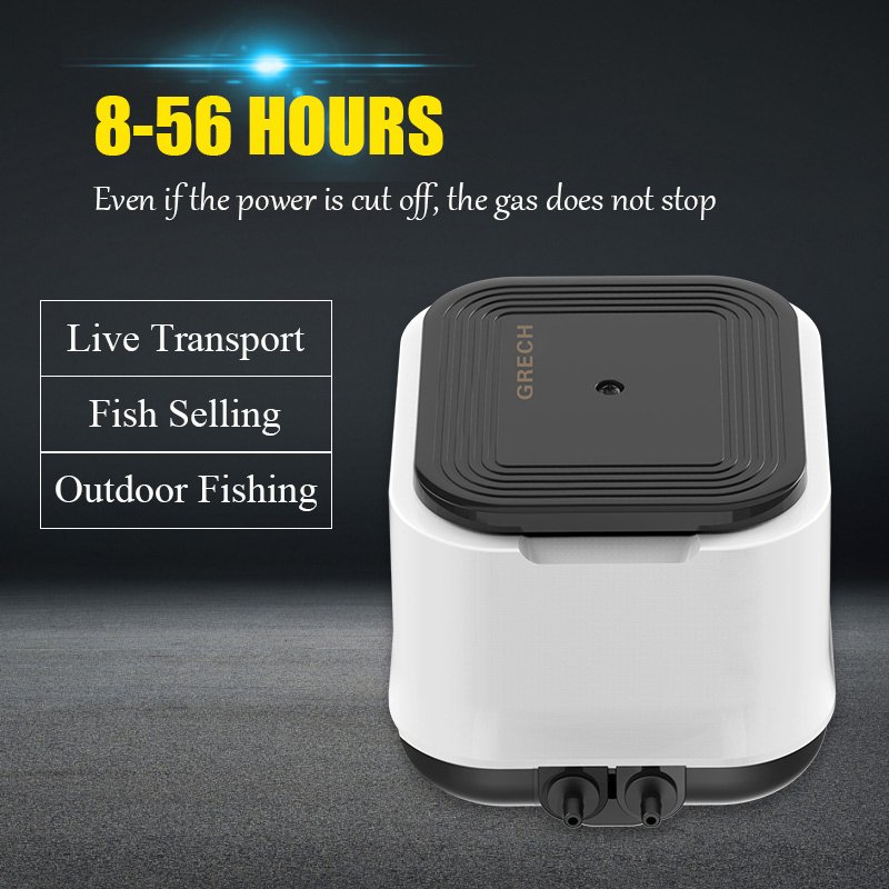 Sunsun Wholesale Electric Low Noise Aquarium Dual-use AC/DC Air Pump for Fish Tank Accessories for Oxygen Generator