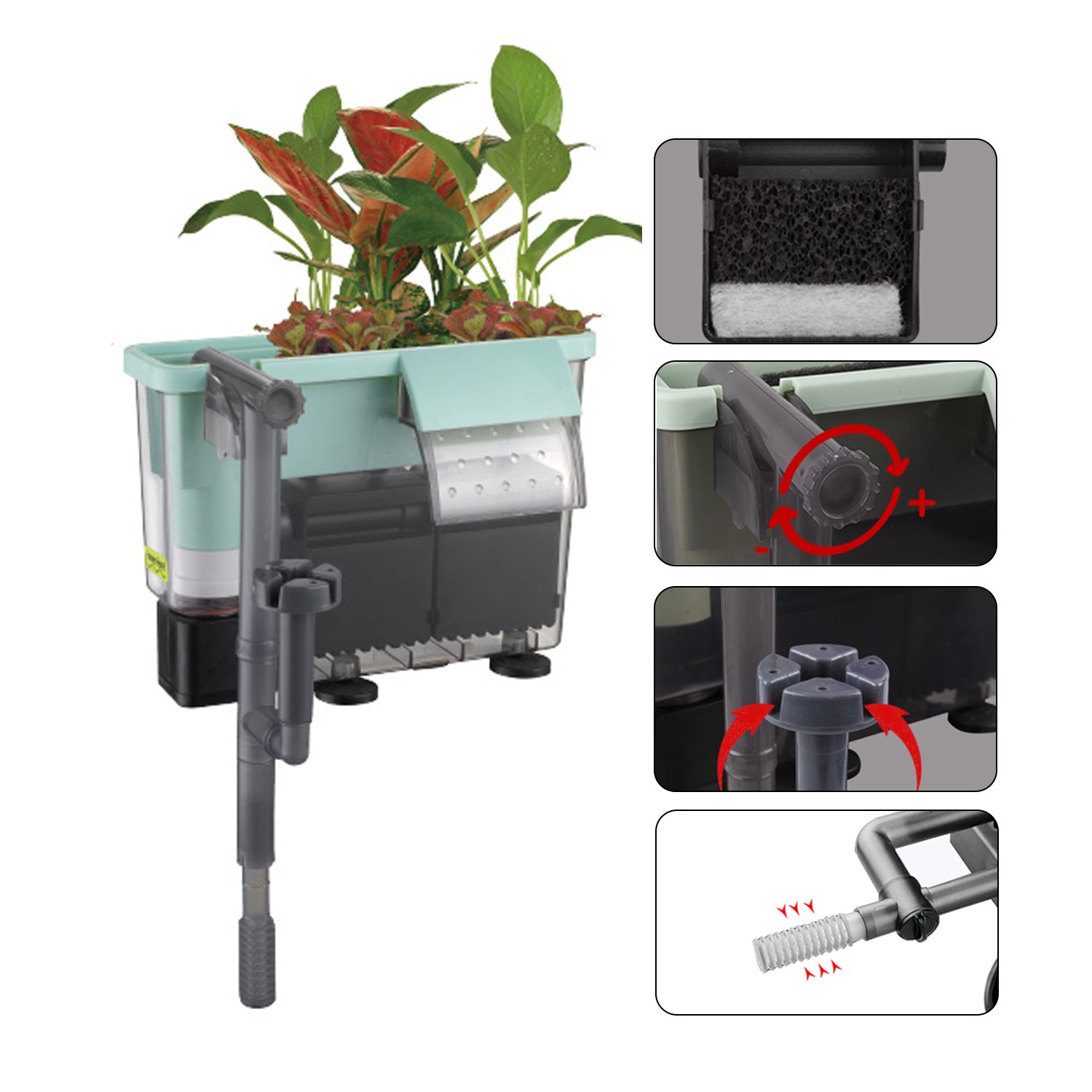 750L/H 10W Factory Best Price Wholesale External Hang On Filter For Fish Tank Aquarium