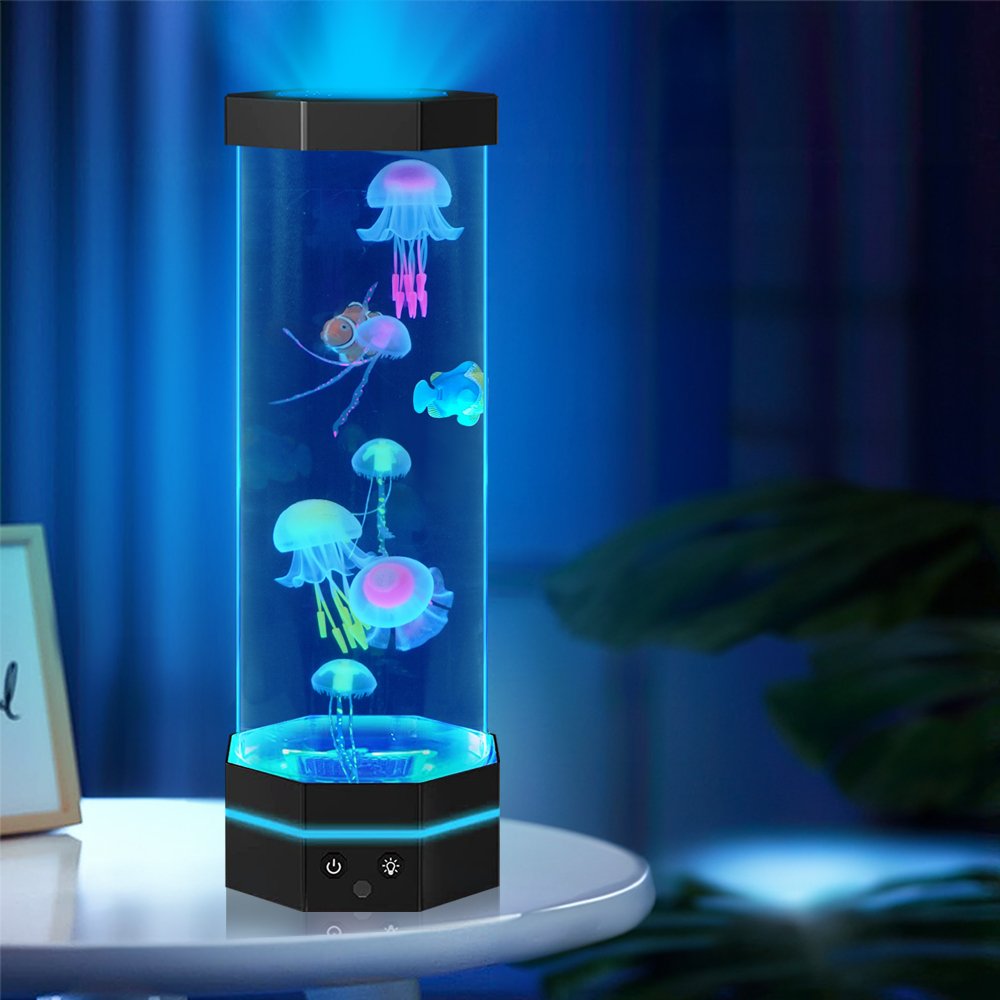 2024 New Design Big Size 15"Jellyfish Lamp, Stunning Design, Remote Control RGB Colour Changing Jellyfish Tank For Home Decor