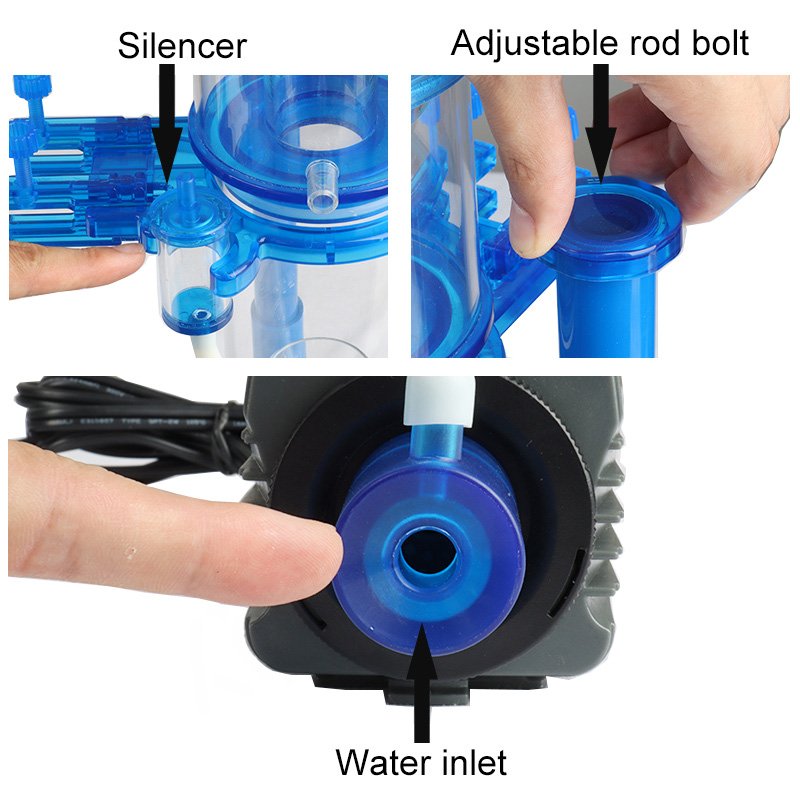 Heto fish tank filter Factory price Small Nano bubble magus seawater aquarium saltwater filter protein skimmer aquarium marine