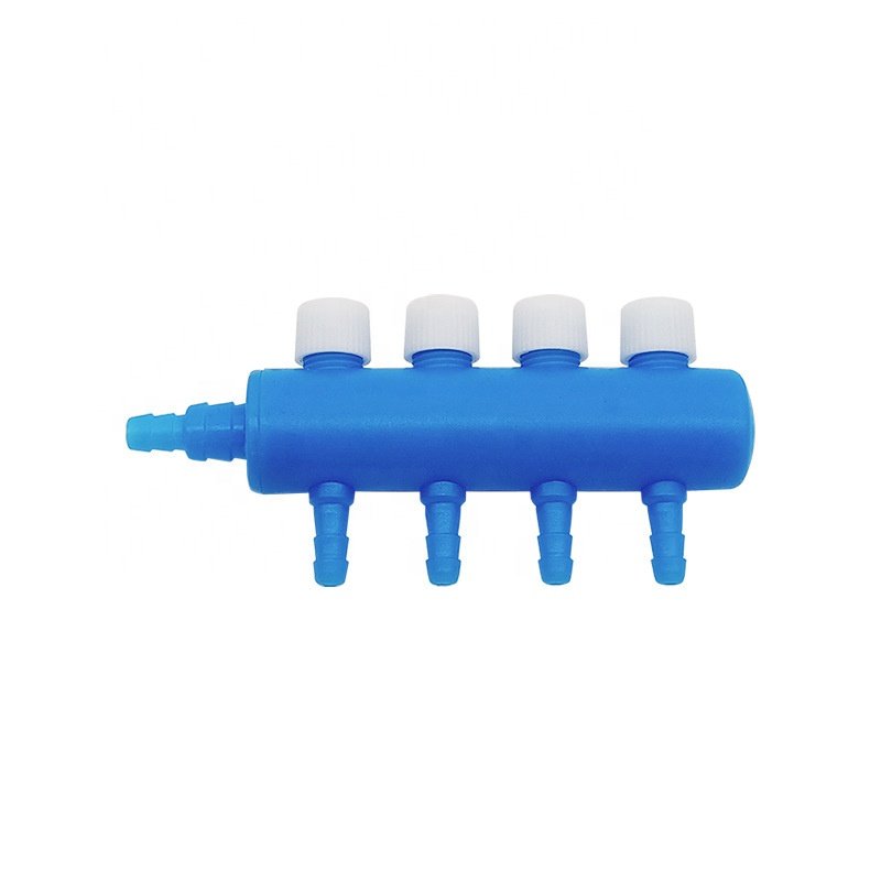 Plastic oxygen pump air regulating valve fish tank aquarium air distributor shunt air exhaust valve manufacturer