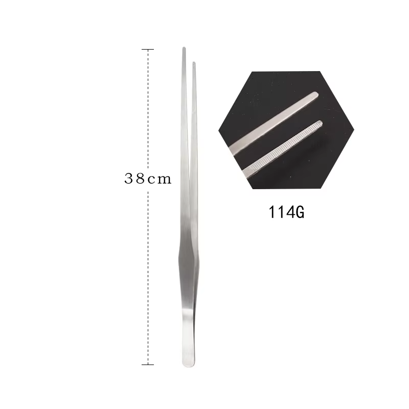 Quality Fish Tank Cleaner Aquarium Stainless Steel Straight & Curved Tweezers Water Grass Clip For Pet Shrimp Reef Stone