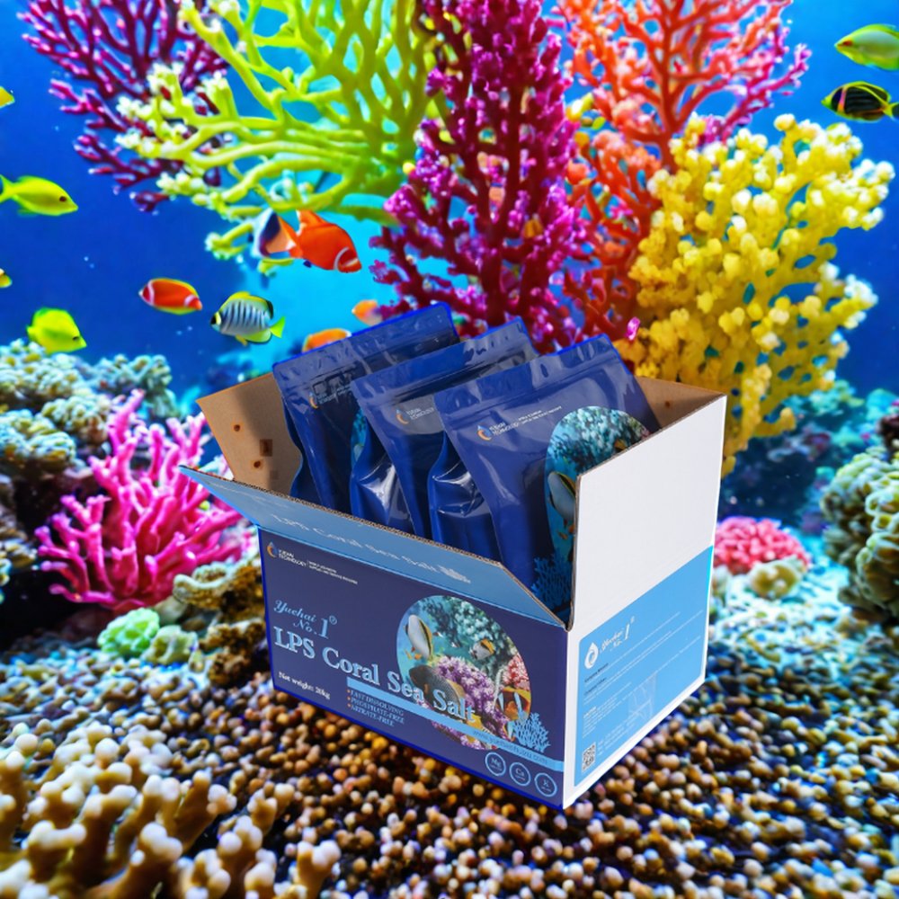 customized packaging box Welcomed aquariums & accessories 20kg artificial LPS marine sea salt mix bulk for aquarium